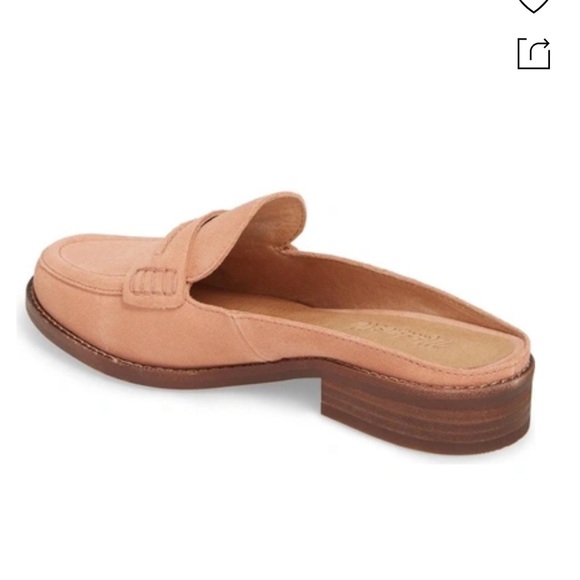 Madewell Elinor Loafer Mule in Dusty Clay Suede - Picture 2 of 6